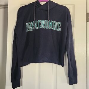 Abercrombie & Fitch Black Textured Hoodie